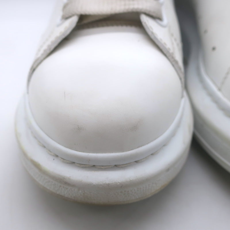 Alexander McQueen Oversized Sneakers White Leather &amp; Red Suede Size 37.5