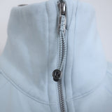 Lululemon Scuba Oversized Funnel-Neck Half Zip Pullover Light Blue Size XS/S