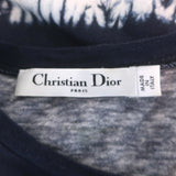 Christian Dior J'Adior 8 Tie Dye T-Shirt Navy Cotton-Linen Size Small