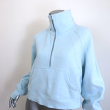 Lululemon Scuba Oversized Funnel-Neck Half Zip Pullover Light Blue Size XS/S