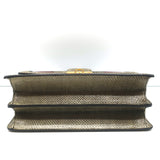 Dolce & Gabbana Patchwork Top Handle Shoulder Bag Snakeskin Suede & Leather