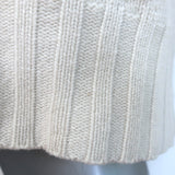 Nili Lotan Cashmere Ribbed-Cuff Raglan Sweater Off-White Size Small