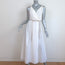 Nanushka Lilith Belted Maxi Wrap Dress White Cotton Size Extra Small