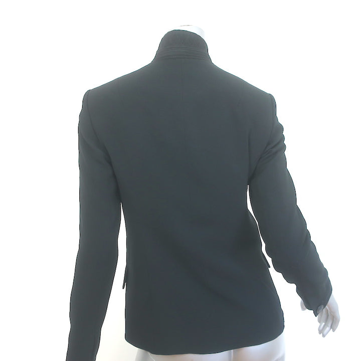 Rag &amp; Bone Slade Blazer Black Crepe Size 0 Single Breasted Jacket
