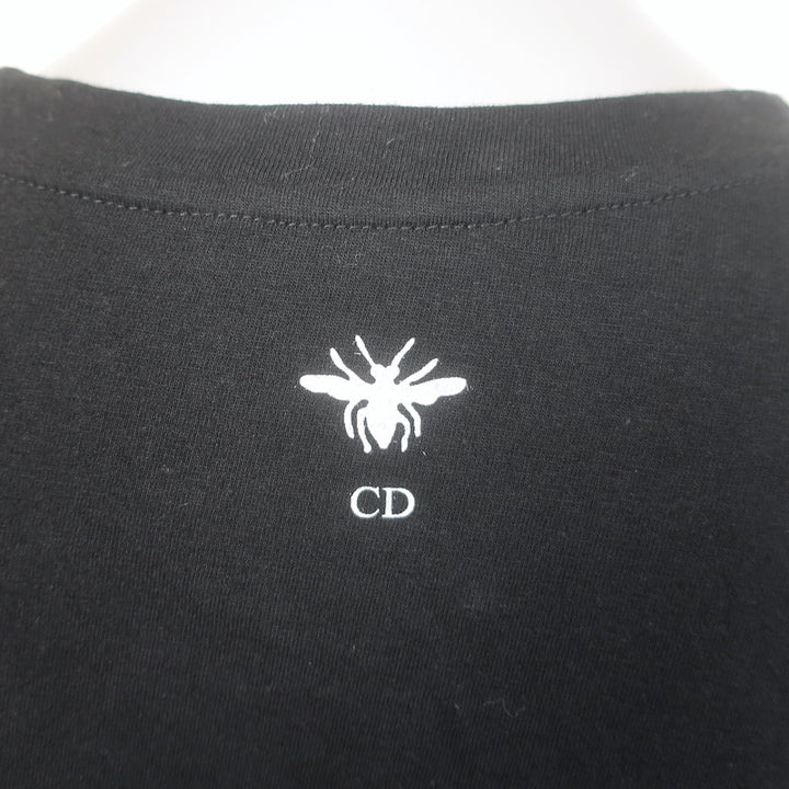 Christian Dior Eiffel Tower T-Shirt Black Cotton-Linen Size Extra Small