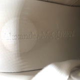 Alexander McQueen Oversized Sneakers White Leather & Red Suede Size 37.5