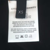 Citizens Of Humanity Hannah Puff Sleeve T-Shirt Black Cotton Size Extra Small