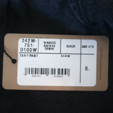 Rachel Comey Tany Pants Black Washed Denim Size 6 High Waist Barrel Jeans NEW