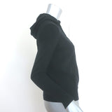 J.Crew Cashmere Full-Zip Hoodie Sweater Black Size Extra Extra Small NEW