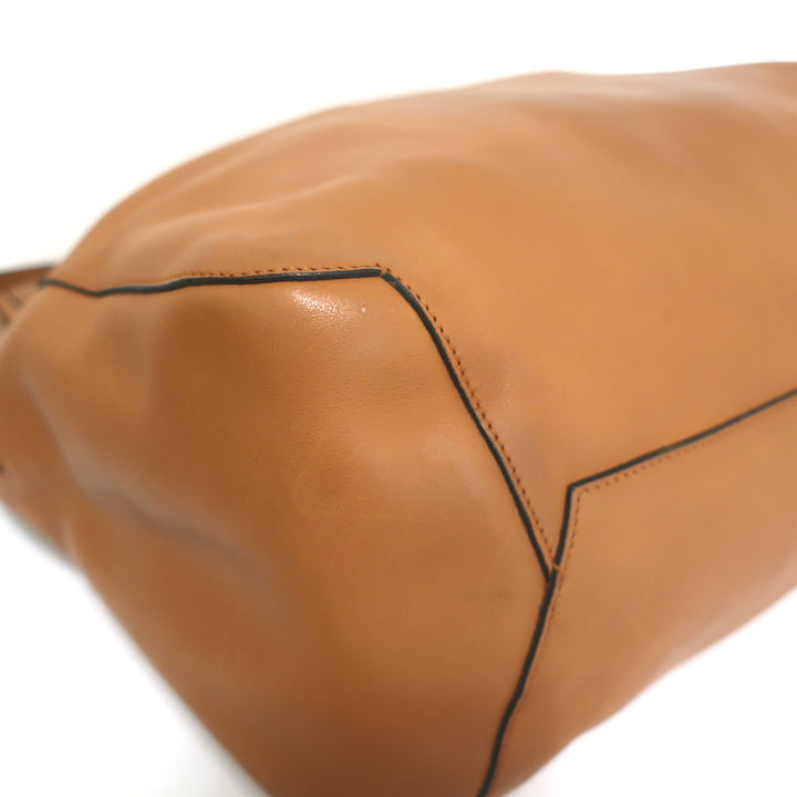Marni Hobo Camel Leather Extra Large Shoulder Bag