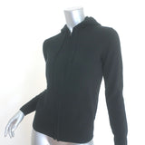 J.Crew Cashmere Full-Zip Hoodie Sweater Black Size Extra Extra Small NEW