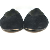 Stuart Weitzman Chicpearl Ballet Flats Black Suede Size 8
