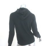 J.Crew Cashmere Full-Zip Hoodie Sweater Black Size Extra Extra Small NEW
