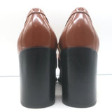 Bottega Veneta Monsieur Bit loafer pumps in brown polished leather — authentic pre-owned, gently worn