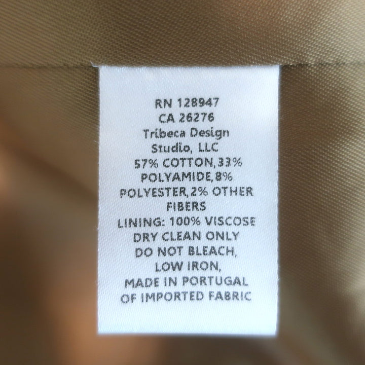 Nili Lotan Paloma Boucle Tweed Jacket Camel Cotton-Blend Size Extra Small