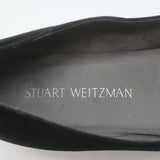 Stuart Weitzman Chicpearl Ballet Flats Black Suede Size 8