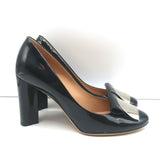Salvatore Ferragamo Pumps Black Patent Leather Size 8