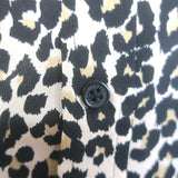 Equipment Reese Shirt Leopard Print Silk Size Extra Small Long Sleeve Blouse