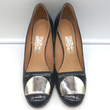 Salvatore Ferragamo Pumps Black Patent Leather Size 8