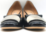 Salvatore Ferragamo Pumps Black Patent Leather Size 8