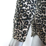 Equipment Reese Shirt Leopard Print Silk Size Extra Small Long Sleeve Blouse