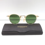 Oliver Peoples OP 505-Sun Round Sunglasses Buff Transparent OV5184S 109452