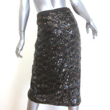 Le Superbe Take It Easy Sequin Wrap Skirt Brown Size 4