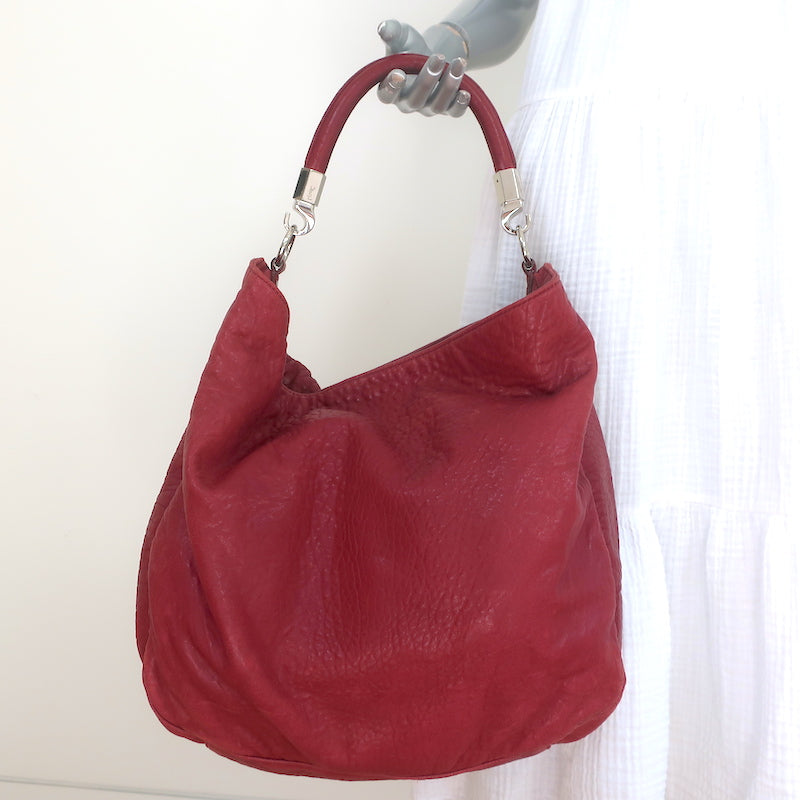 SAINT LAURENT Yves Saint Laurent Vintage Beige Embroidered Canvas Tote Bag, Beige Women's Handbag