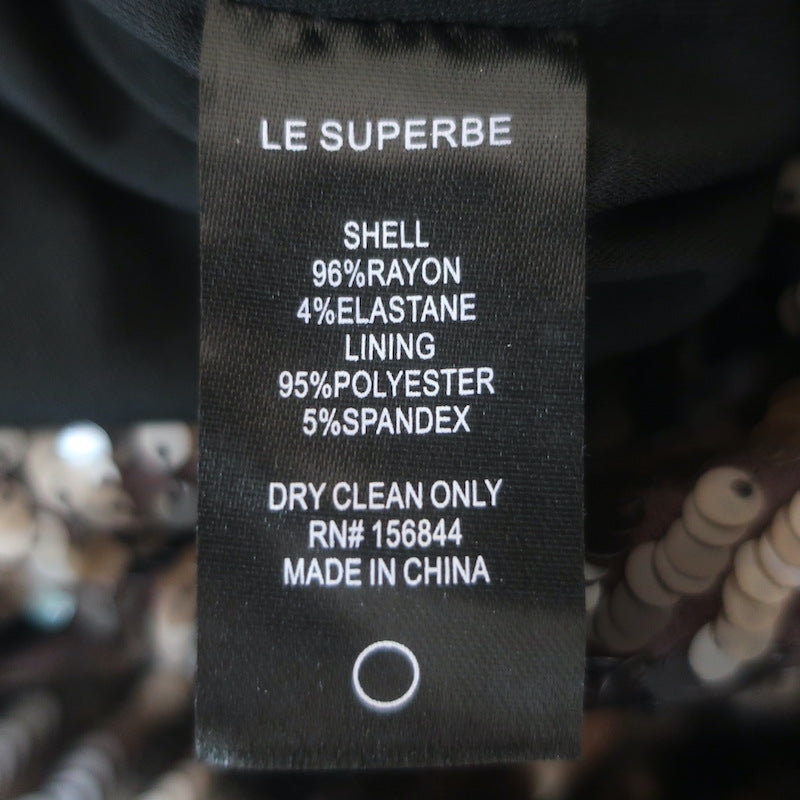 Le Superbe Take It Easy Sequin Wrap Skirt Brown Size 4