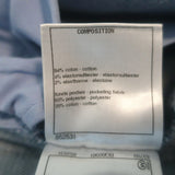 Chanel Diamond-Check Skinny Jeans Light Blue Stretch Denim Size 38