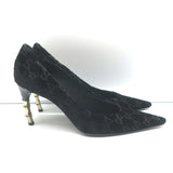 Gucci Tom Ford GG Velvet Bamboo Heel Pumps Black Size 8