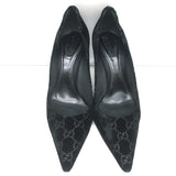 Gucci Tom Ford GG Velvet Bamboo Heel Pumps Black Size 8