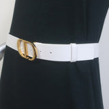 Christian Dior 30 Montaigne Belt White Leather Size 85
