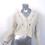 Zadig & Voltaire Barley Jeweled Cardigan Ecru Cable Knit Size Extra Small NEW