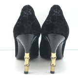 Gucci Tom Ford GG Velvet Bamboo Heel Pumps Black Size 8