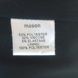 Michelle Mason Cape Blazer Black Stretch Suiting Size 2