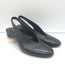 Halmanera Slingback Pumps Black Leather Size 38