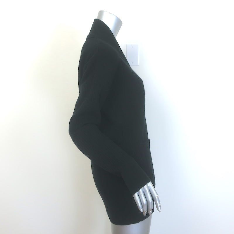 La Ligne Molly Shawl Collar Cardigan Black Cotton-Cashmere Size Extra Small