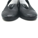 Halmanera Slingback Pumps Black Leather Size 38