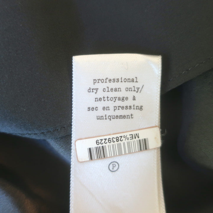 Rag &amp; Bone Popover Blouse Gray Silk Size Small 3/4 Sleeve Top