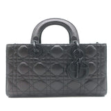 Christian Dior Lady D-Joy Bag Black Cannage Leather Medium Crossbody