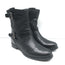 Prada Motorcycle Boots Black Leather Size 38 Flat Ankle Boots