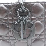 Christian Dior Lady D-Joy Bag Black Cannage Leather Medium Crossbody