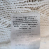 GANNI Open-Back Short Sleeve Cable Knit Top White Cotton Size Small