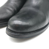 Prada Motorcycle Boots Black Leather Size 38 Flat Ankle Boots