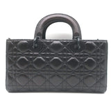 Christian Dior Lady D-Joy Bag Black Cannage Leather Medium Crossbody