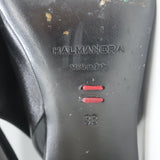 Halmanera Slingback Pumps Black Leather Size 38