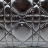 Christian Dior Lady D-Joy Bag Black Cannage Leather Medium Crossbody