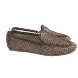 Forte Forte Strass Crystal-Embellished Mesh Loafers Brown Size 37 NEW