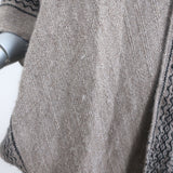 Ulla Johnson Estrella Fringed Poncho Taupe Baby Alpaca One Size